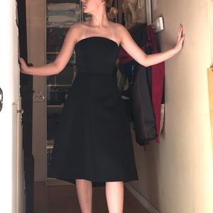 Halston Heritage Round Neck Midi Dress (SAF151458)